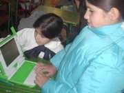 Students in Villa Cardal, Uruguay